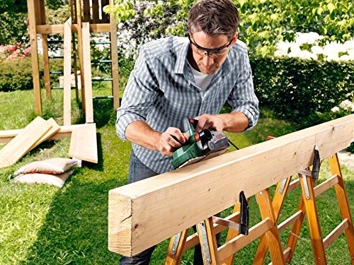 Bosch PHO 2000 - Cuchilla cepilladora, caja de cartón (680 W, ancho de cepillado 82 mm, profundidad de corte 0 - 2.0 mm, profundidad de rebaja 0 - 8 mm)