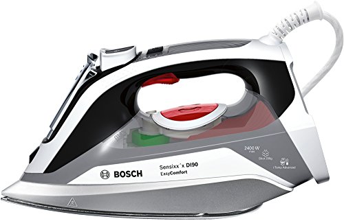 Bosch Sensixx DI90 EasyComfort TDI90EASY Plancha de inyección, 0.4 litros de depósito de agua, 2400 W, Gris y Negro