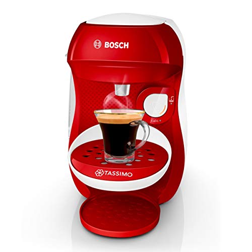 Bosch TAS1006 TASSIMO Happy Cafetera cápsulas, 1400 W, color rojo