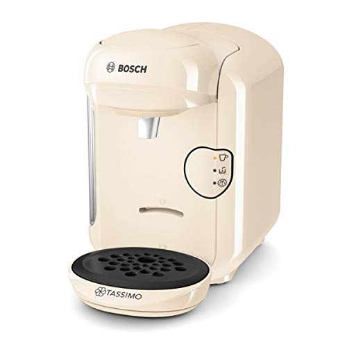 Bosch TAS1407 Tassimo Vivy 2 - Cafetera Multibebidas Automática de Cápsulas, Diseño Compacto, color Vainilla