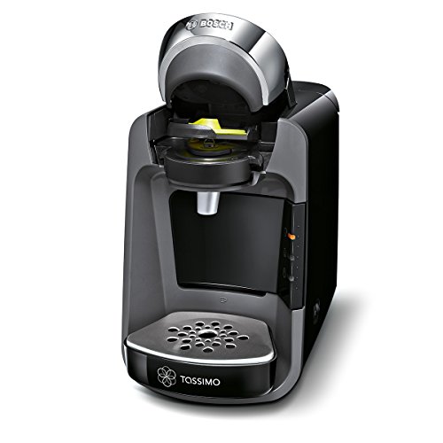 Bosch Tassimo Suny TAS3202 - Cafetera multibebidas automática de cápsulas con sistema SmartStart, color negro intenso