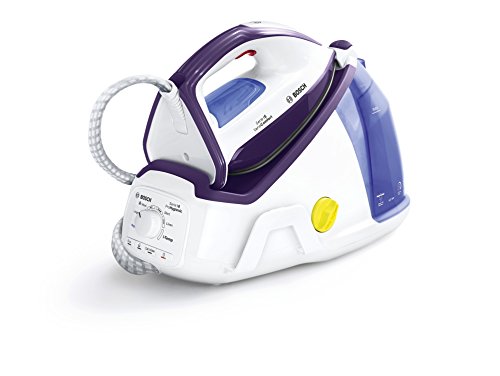 Bosch TDS6080 Serie | 6 Centro de planchado, 2.400 W, 6 bares de presión, color blanco y violeta