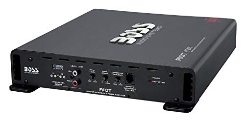 Boss Audio Systems R1600M - Amplificador de Audio (1.0 Canales, 1600 W, A/B, 0,01%, 102 dB, 1600 W)