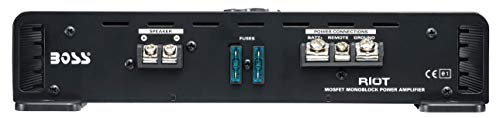 Boss Audio Systems R1600M - Amplificador de Audio (1.0 Canales, 1600 W, A/B, 0,01%, 102 dB, 1600 W)