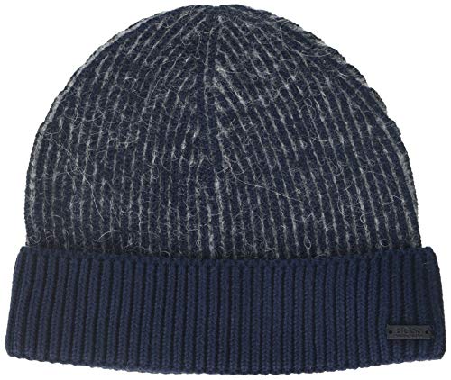 BOSS Koster Gorro de Punto, Azul (Dark Blue 404), Talla única (Talla del Fabricante: ONESI) para Hombre