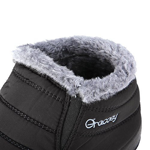Botas de Nieve para Hombres,Mujeres,Niños,gracosy 2019 Invierno Cálido Al Aire Libre Suela Blanda Ultralight Cómodo Relajado A Pie Botines Plano Antideslizante Que Caminan