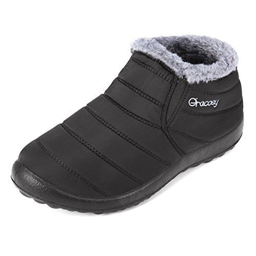 Botas de Nieve para Hombres,Mujeres,Niños,gracosy 2019 Invierno Cálido Al Aire Libre Suela Blanda Ultralight Cómodo Relajado A Pie Botines Plano Antideslizante Que Caminan