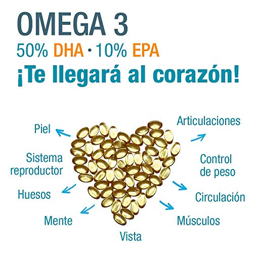 Bote de perlas Omega 3 + EPA de Santiveri (79 gr): complemento alimenticio a base de aceite de pescado y vitamina E
