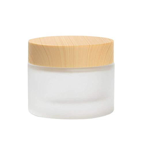 Botella cosmética de Vidrio 3 Piezas, envase cosmético vacío pequeño con Tapas de Tornillo, Contenedores Cosmético de Viaje para Crema/Polvo/loción/Cosmética Crema Muestra, 10g 10ml