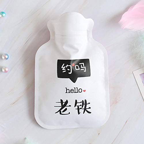 Botella de agua caliente 1pcs mini botella de agua caliente portátil a prueba de explosiones para aliviar el dolor muscular-Patrón 4