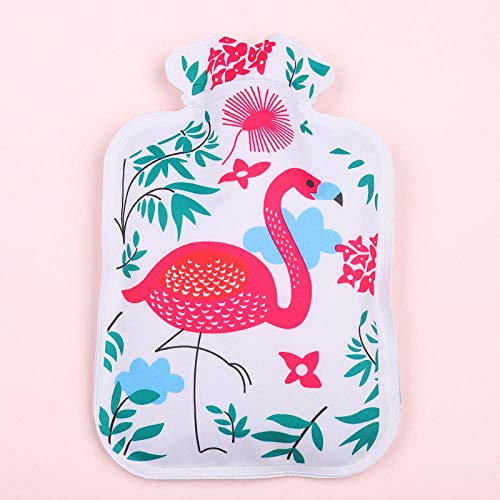 Botella de agua caliente portátil El calentador de vientre de dibujos animados lindo puede tratar el dolor muscular, el dolor de espalda, los calambres menstruales-A_