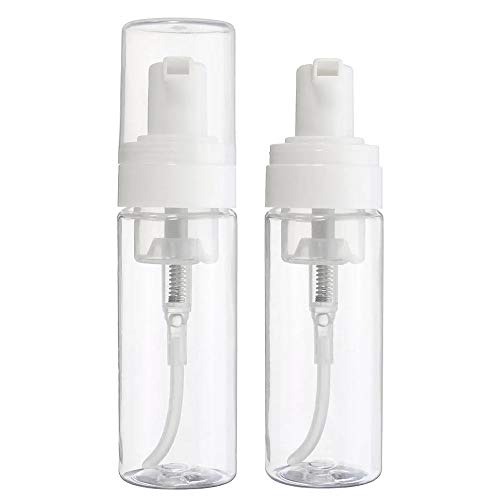 Botella de Spray Duradera Transparente Botellas rellenables Perfume Loción Spray champú dispensador de la Bomba 1pc 50ml Distribuidor Portátil de Líquidos (Color : Clear, Size : 50ml)