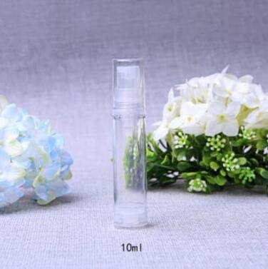 Botellas transparentes de emulsión al vacío con tapa y cabezal de la bomba, frascos de muestras, frascos portátiles para cremas, lociones cosméticas, 6 piezas.