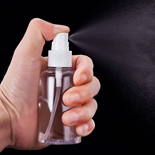 Botes Viaje Set Botella de plastico Transparente contenedor líquidos Avion,10Piezas