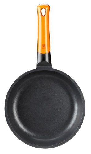 BRA Efficient Orange Set de 3 sartenes, Aluminio Fundido, aptas para Todo Tipo de cocinas, 20-24-28 cm