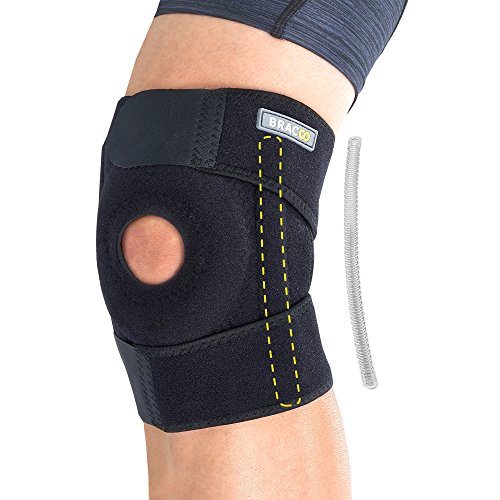 Bracoo KP30 I Rodillera Estabilizadora con Férulas Laterales y Rótula Abierta. Apoyo Dinámico. Resistencia a la Flexión. Para Esguinces Agudos, Daño en Ligamentos y Rehabilitación de Lesiones