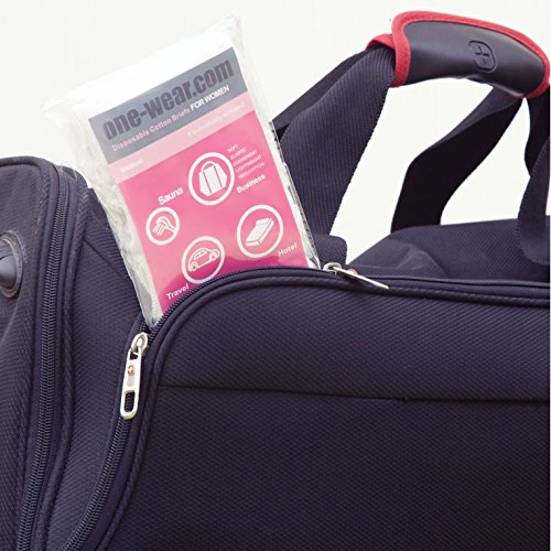 Bragas Desechables Súper Suave y Ligera de Algodón para Mujer (Lote de 5) - Ropa Interior de un Solo Uso para Maternidad Hospitales Viajes SPA Masajes (3) Large Caderas 102-104 cm, Blanco