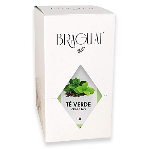 BRAGULAT | Té Verde | Bebidas y Refrescos Instantáneos en Polvo | Sin Azúcar y con Vitamina C | Agua con Sabores | 15 Sobres