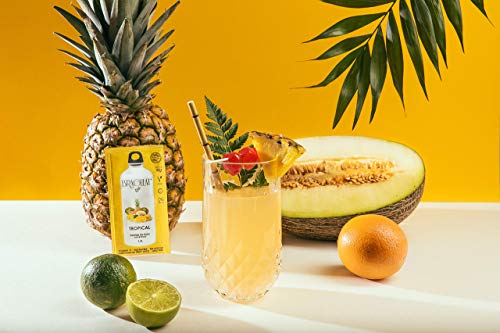 BRAGULAT | Zumo Concentrado de Frutas Tropicales | Bebidas y Refrescos Instantáneos en Polvo | Sin Azúcar y con Vitamina C | 15 Sobres
