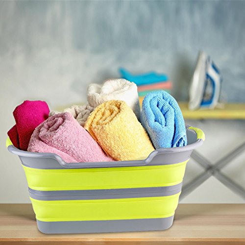 BRAMBLE! Premium Cesto de Ropa Plegable, 60cm x 40cm x 27.5cm - Gran Capacidad, Ahorra Espacio, Robusto - Ligero y Compacto Cesto Colada Plegable - Fácil de Plegar y Expandir