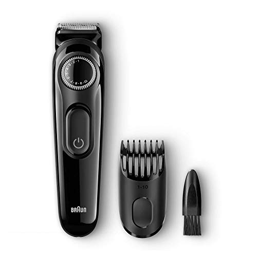 Braun BT3020 - Máquina Cortar Pelo, Recortadora de Barba, Recargable de Precisión con 20 Ajustes de Longitud, Negro, Batería