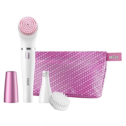 Braun Face 832-s - Set de regalo con depiladora facial y cepillo de limpieza facial, 3 accesorios