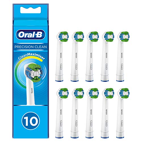 Braun Oral-B 4210201321699 Precision Clean - Cabezales para cepillo de dientes eléctrico con cerdas Cleanmaxi para una limpieza óptima (10 unidades)