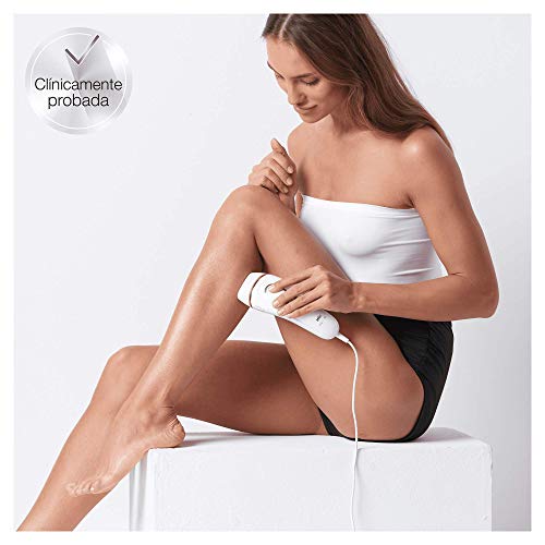 Braun PL5117 Silk·Expert Pro 5 - Depiladora Luz Pulsada (IPL) de Última Generación, Depilación Permanente, También Adecuado para el Hombre, Blaco/Dorado