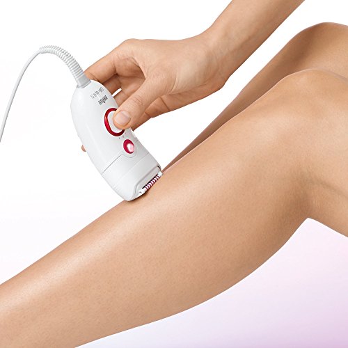Braun Silk-épil 5 5185 Young Beauty Legs - Depiladora (Epilator) Crimson, Color blanco