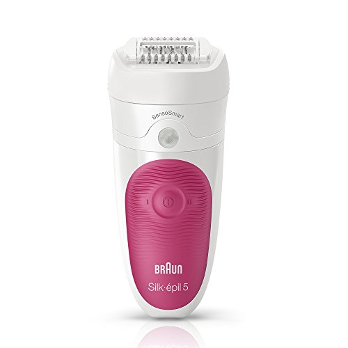 Braun Silk-épil 5 5/500 SensoSmart 1, Plástico, 2 Velocidades, Rosa, Blanco