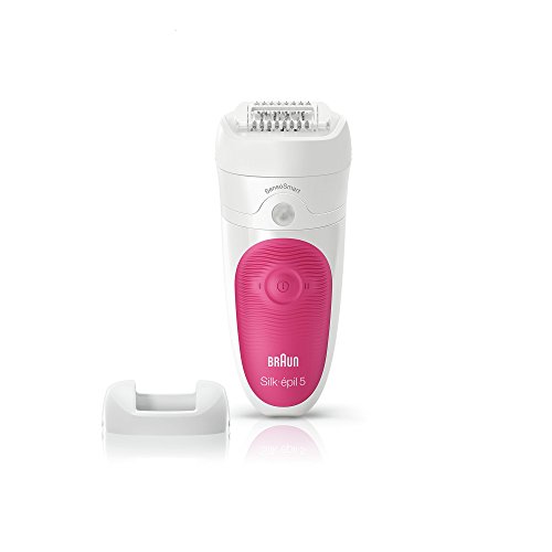 Braun Silk-épil 5 5/500 SensoSmart 1, Plástico, 2 Velocidades, Rosa, Blanco