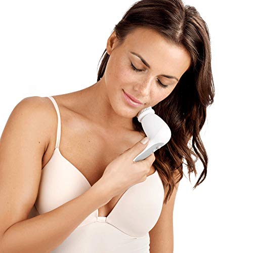 Braun Silk-épil 5 Power 5-329 - Pack con depiladora para mujer, 3 accesorios: masaje, guante de frío y cepillo limpiador facial, blanco/frambuesa