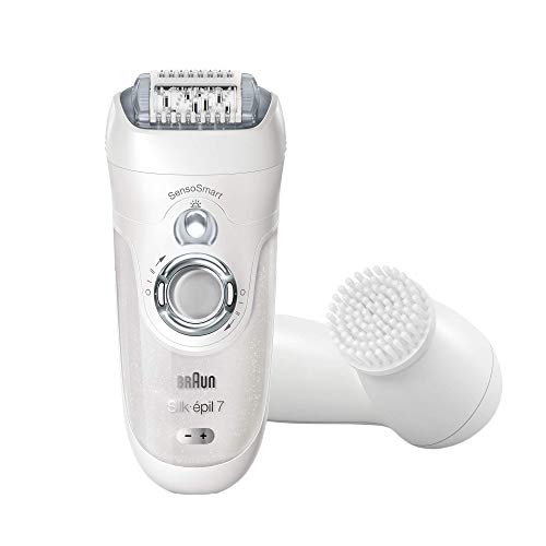 Braun Silk-épil 7 SensoSmart 7/860 SE7860, Plastic, 2 Velocidades, Plata, Blanco