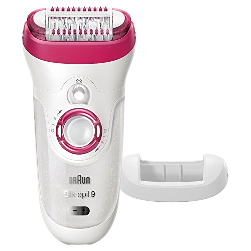 Braun Silk-épil 9 9-521 - Depiladora con tecnología Seco & Húmedo, sin cable, 2 accesorios