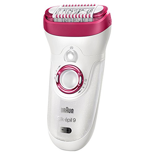 Braun Silk-épil 9 9-521 - Depiladora con tecnología Seco & Húmedo, sin cable, 2 accesorios