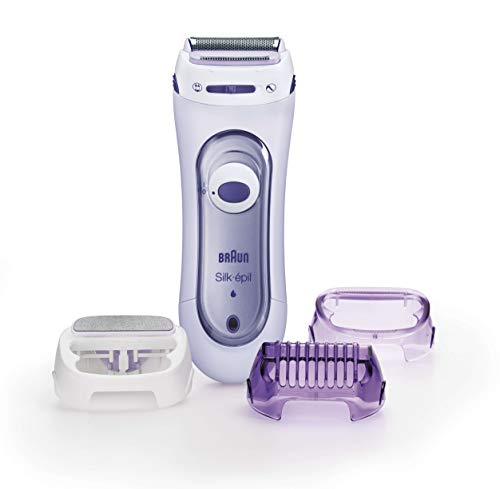 Braun Silk-épil LS5 – 560 afeitadora eléctrica sin hilos, recortador y sistema Exfoliante 3-in-1, lila