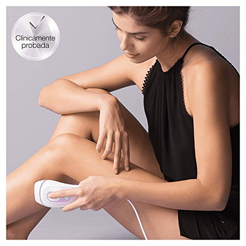 Braun Silk·Expert Pro 3 PL3011 Depiladora Luz Pulsada (IPL), Depilación Permanente, Cara y Cuerpo, Maquinilla Venus Original, Funda Premium, 9 Minutos para Ambas Piernas, Blanco/Lila, 300000 Disparos