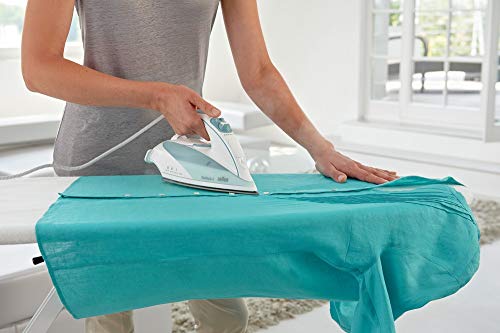 Braun Textstyle TS515 - Plancha de vapor, suela de eloxal, 2000 w, golpe de vapor 150g/min, sistema antigoteo, antical, turquesa