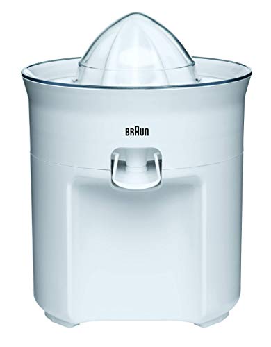 Braun TributeCollection CJ3050 - Exprimidor Eléctrico, 60 w, Sistema Antigoteo, Tapa Incluida, Apto para Lavavajillas, Blanco