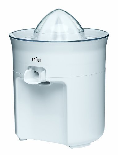 Braun TributeCollection CJ3050 - Exprimidor Eléctrico, 60 w, Sistema Antigoteo, Tapa Incluida, Apto para Lavavajillas, Blanco