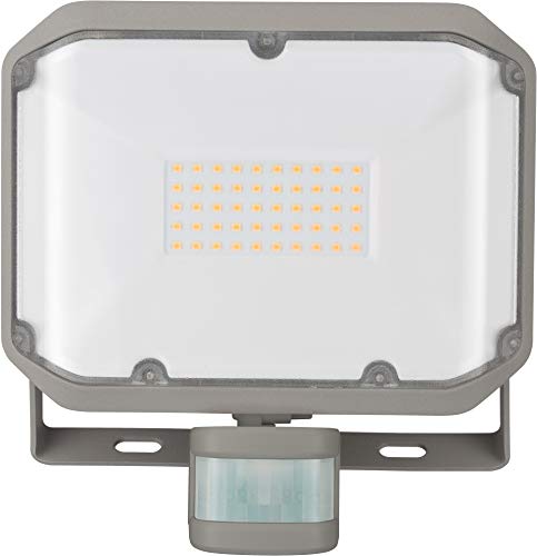 Brennenstuhl Foco LED AL 3000 P con Detector de Movimiento por Infrarrojos 30W, 3050lm, IP44, Gris