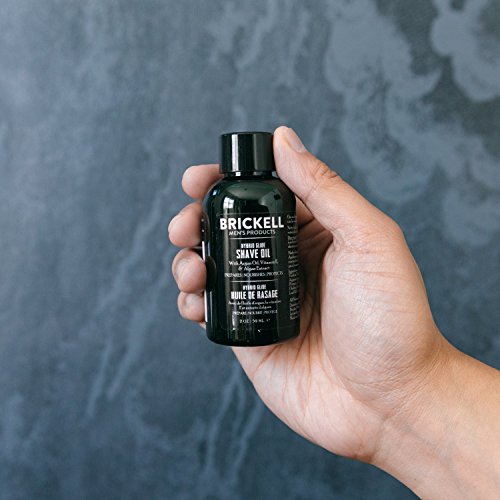 Brickell Men's Products – Aceite de Afeitado Híbrido para Barba – Aceite Pre-Afeitado Natural y Orgánico para Hombres – 59 ml