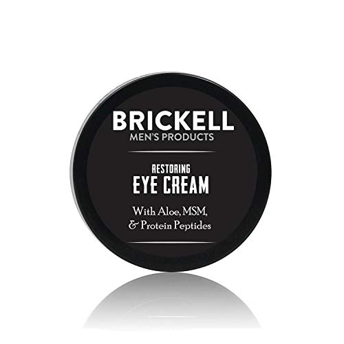 Brickell Men’s Products – Crema para Ojos Reparadora para Hombres – Bálsamo para Contorno de Ojos Antiedad Natural y Orgánico – 15 ml