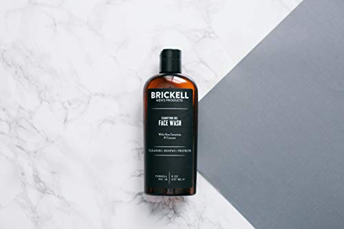 Brickell Men’s Products – Gel Limpiador Facial Aclarador para Hombres – Gel Limpiador Facial Natural y Orgánico – 237 ml