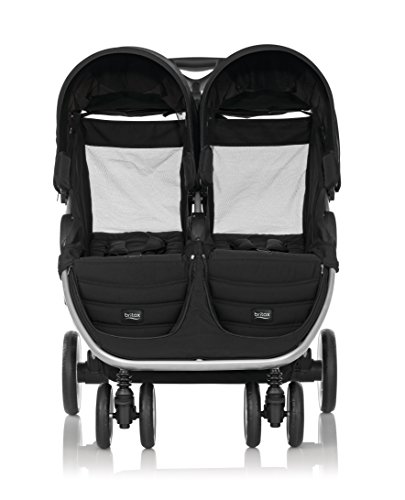 Britax B-Agile Doble - Silla de paseo gemelar, color Cosmos Black