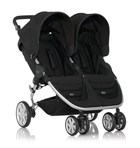 Britax B-Agile Doble - Silla de paseo gemelar, color Cosmos Black