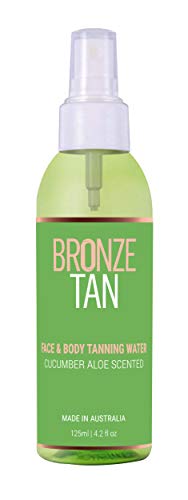 Bronze Tan Face Bronceador de agua en aerosol para un bronceado sin sol gradual y natural Ideal para pieles grasas y propensas al acné 125 ml El mejor agua autobronceadora (4,2 fl oz)