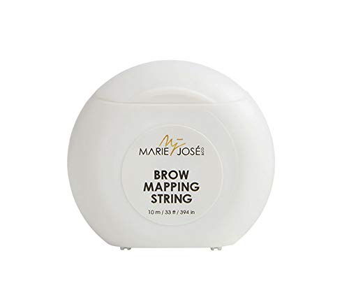 Brow Mapping String – Técnica de hilo para el marcado previo de cejas – Negro, claramente visible – Suficiente para aprox. 50 aplicaciones