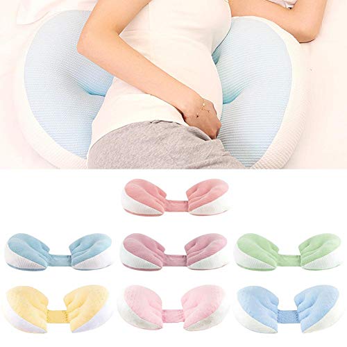 Brownrolly Almohada para El Embarazo con Cama Lateral, Soporte De Cuña Ajustable para La Cintura Cuerpo Posicionadores para Mujeres De La Boda Lactancia Gemelos