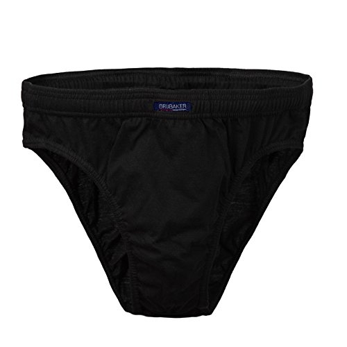 BRUBAKER Calzoncillos de Hombre - Mezcla de algodón - 7 Pares - 3X Negro / 2X Antracita / 2X Azul Oscuro Talla L